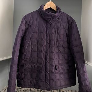 Kenneth Cole Reaction Women’s Quilted Jacket Dark Purple XL